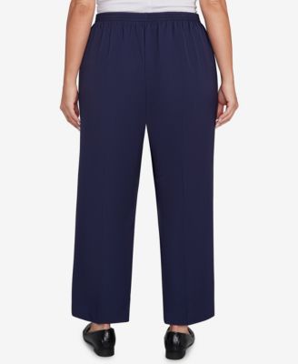 Plus Size Saratoga Springs Side Seam Pocket Short Length Twill Pants