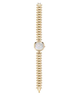 Metal Moderna Gold Plated Bracelet Watch, 80mm