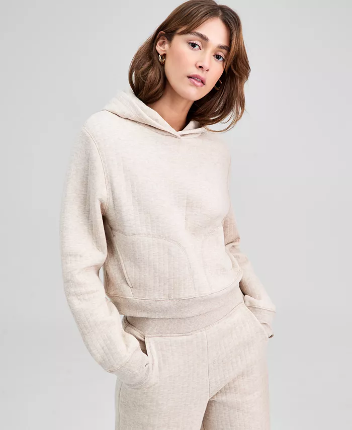 Women's Quilted Pullover Lounge Hoodie