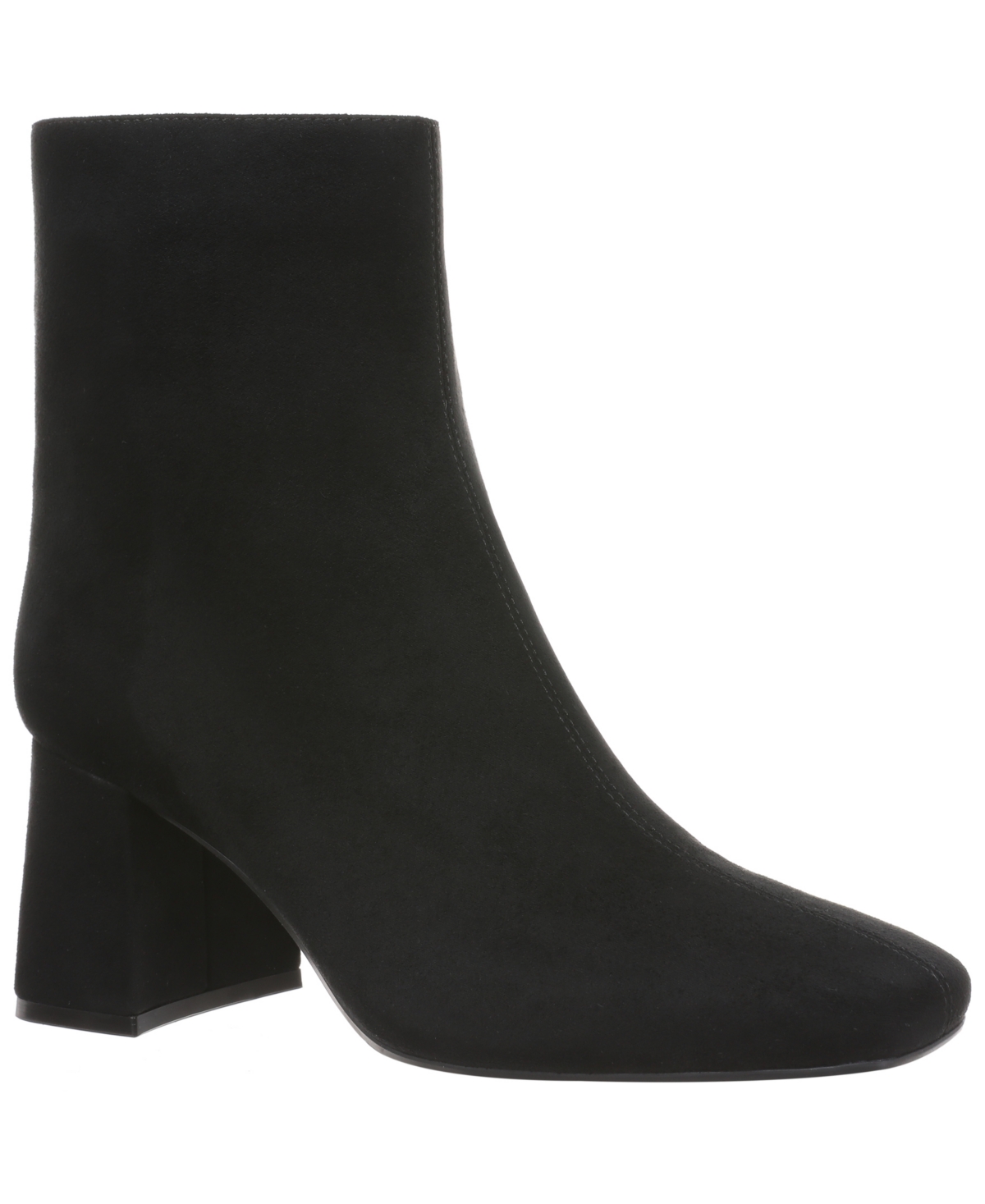 On 34th Margoe Square-toe Booties, Created For Macy's In Black