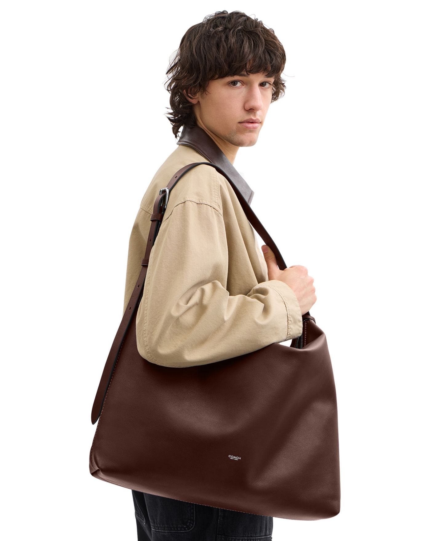 Сумка COACH Mott Zip-Top Messenger, цвет: Чёрный — фото 7