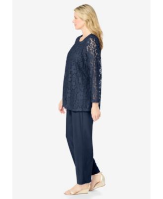 Women's Within 3-Piece Lace Jacket/Tank/Pant Set
