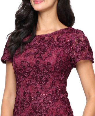 Petite Soutache Sequin A-Line Dress