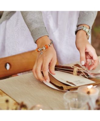 Initial Amulet Snake Bracelet with Infinity Symbol and European Charm Clasp