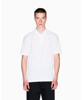 Men's Mercerized Cotton Jacquard Logo Polo Shirt