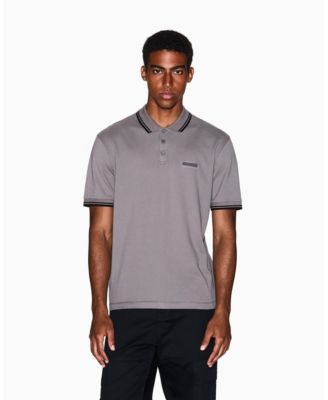 A|X Armani Exchange - Men's Cozy Lab Pique with Collar Tipping Polo Shirt