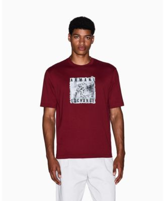 A|X Armani Exchange - Men's Grid Box Splatter Graphic T-Shirt