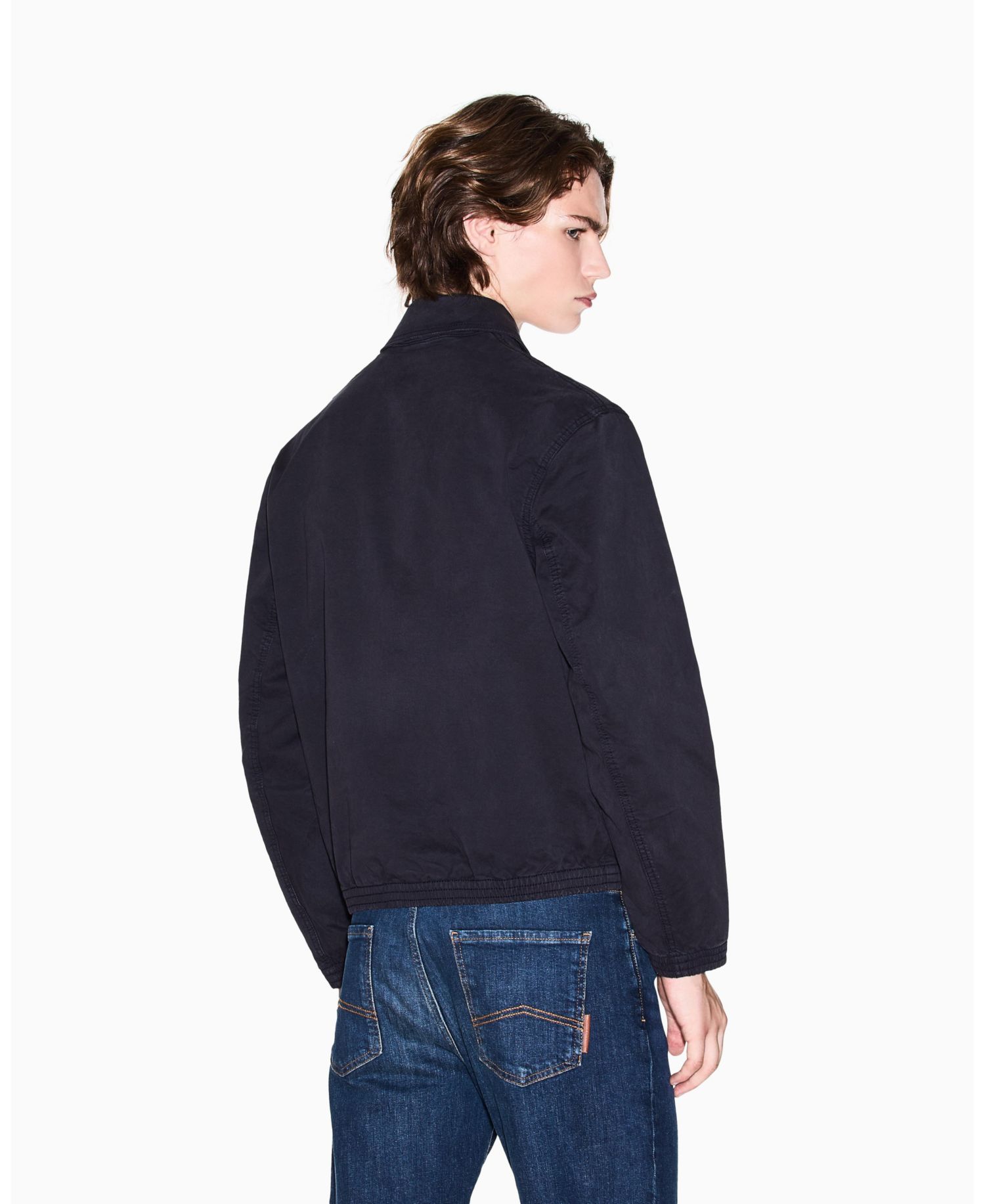 Men's Washed Graphic Coat