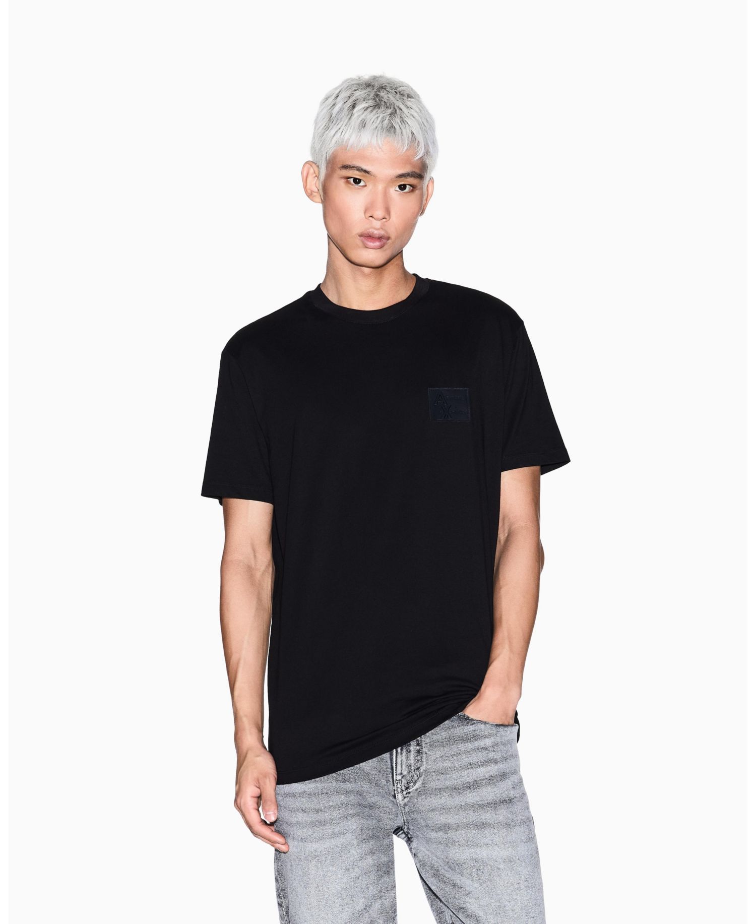 Men's Grid Box Top Chest T-Shirt