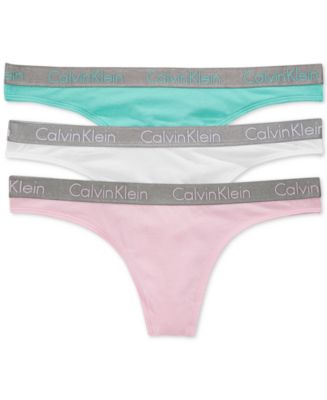 Calvin Klein Radiant Cotton Thong QD3539 - Macy's