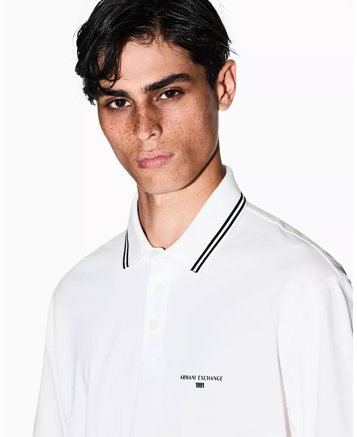 Men's Jersey Collar Tipping Polo Shirt - thumbnail 8