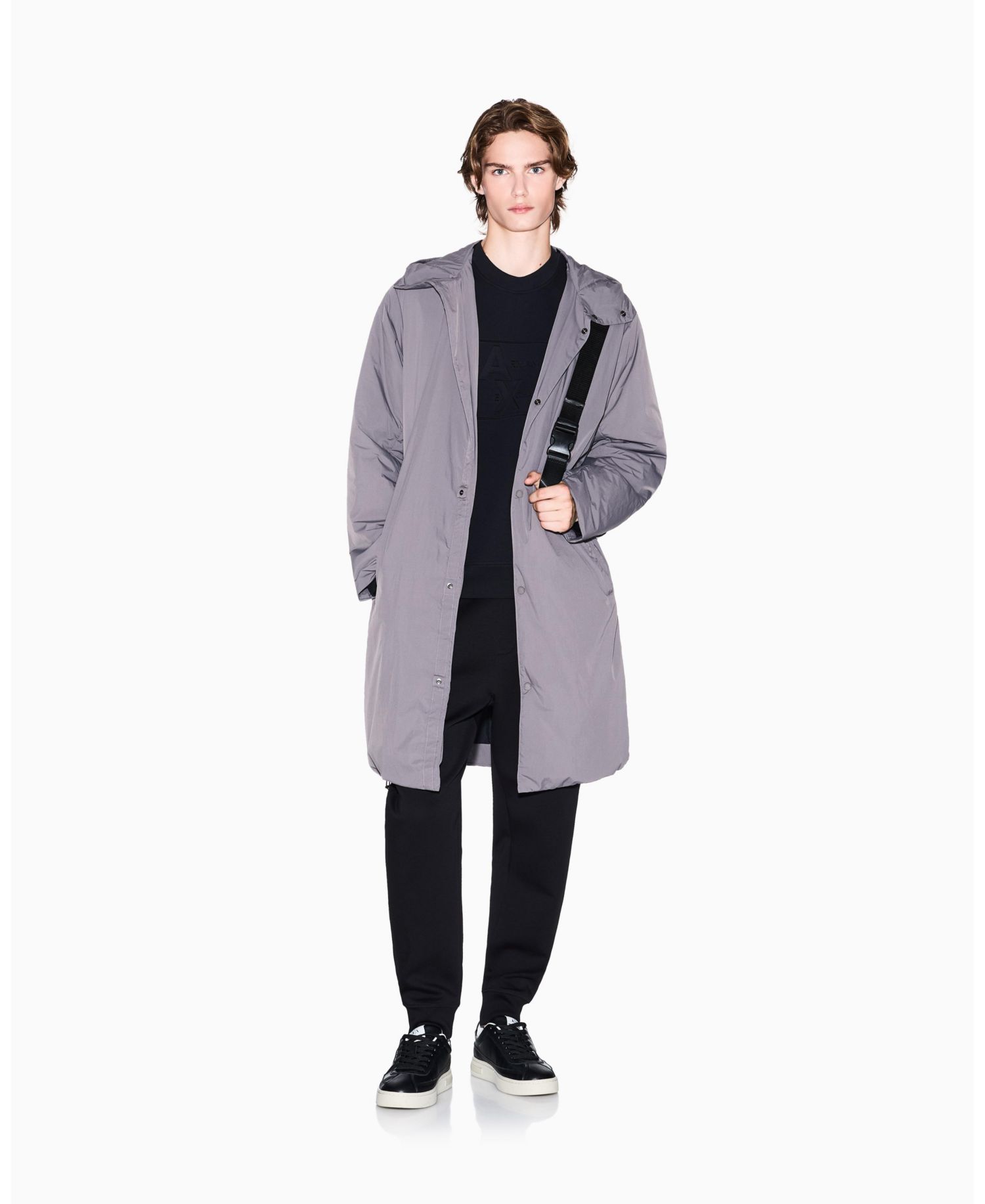 Men's Tonal Grid Box Crewneck Sweatshirt