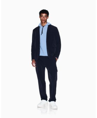 Men's Waffle Knit Hoodie Sweater