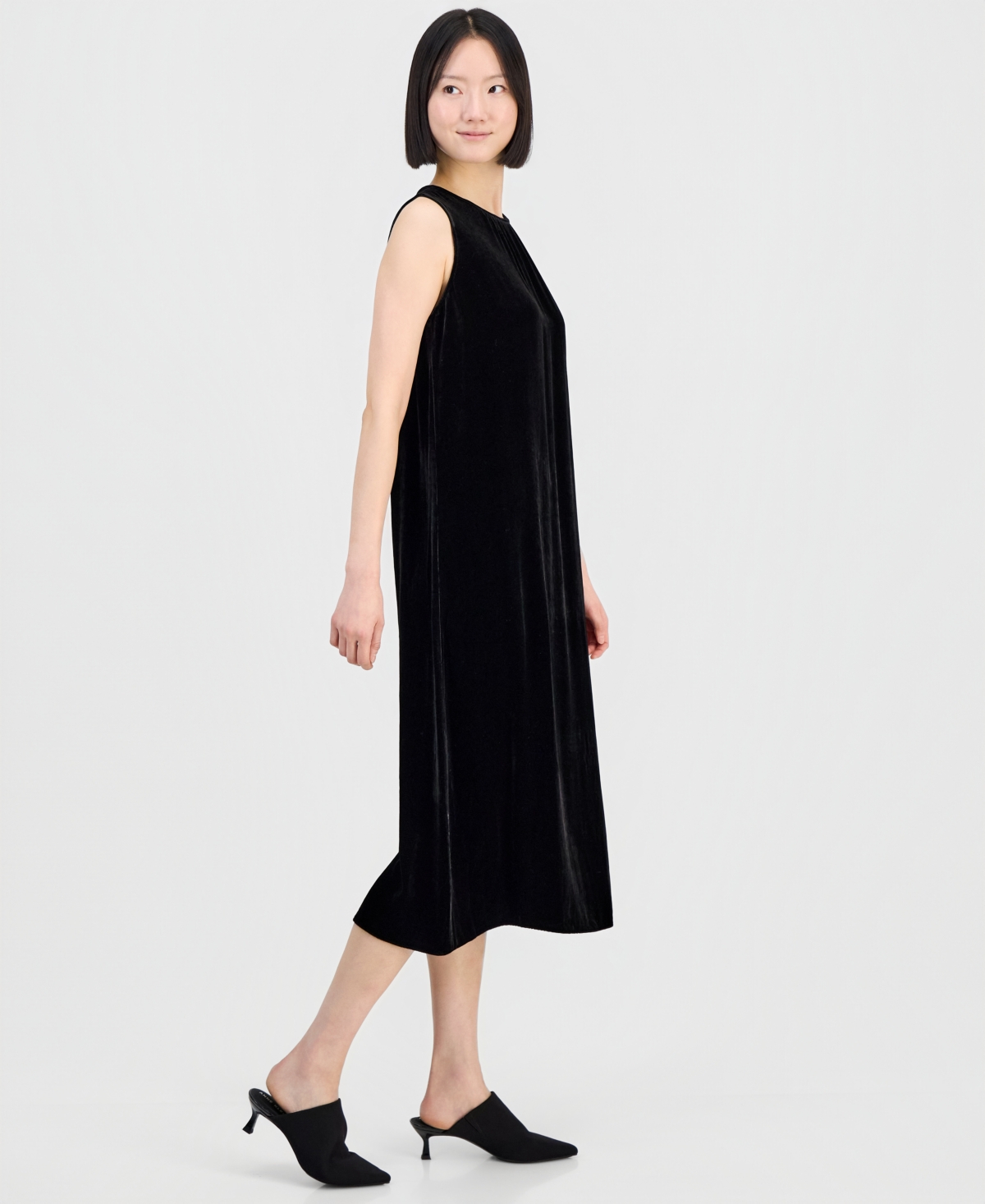 Eileen Fisher Women's Velvet Sleeveless Dress