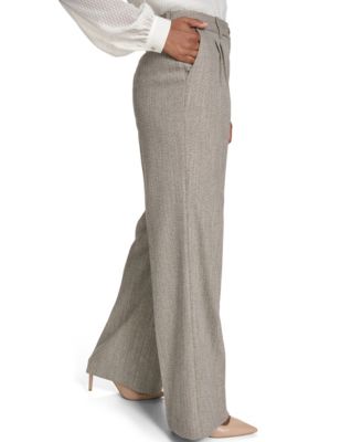 Women's Novelty Pleated Wide Leg Pants