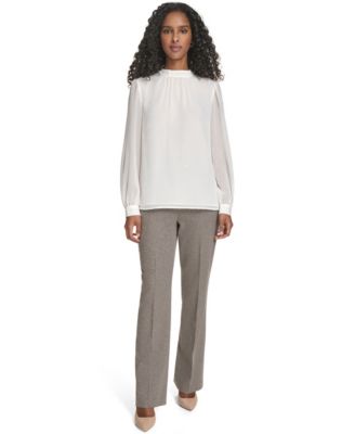 Women's Textured Long Sleeve Top