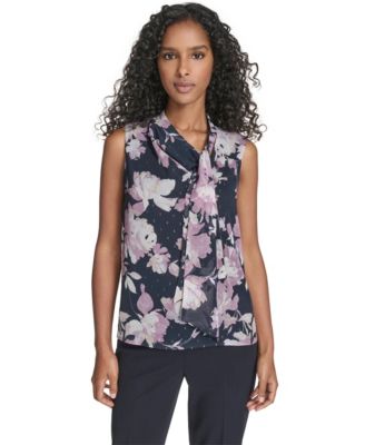 Calvin Klein - Women's Printed Sleeveless Top