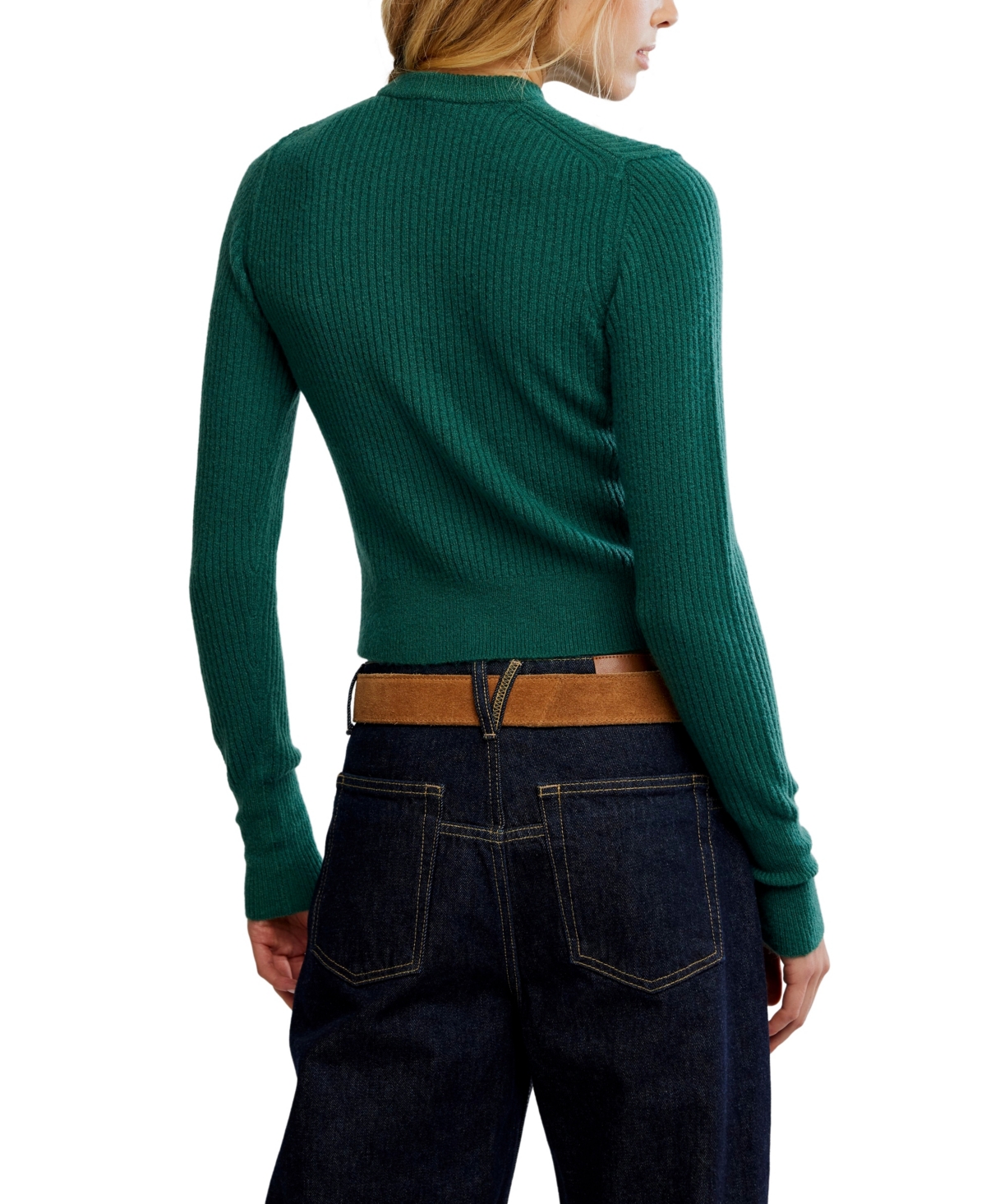 Free People Women's Even After Mock Neck Pull-On Sweater
