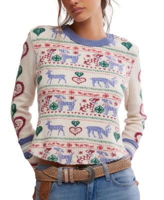 Free People - Women's Blissful Layering Long-Sleeve Pull-On Top