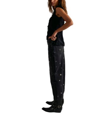 Women's Deep Trance Shine Embroidered Jeans
