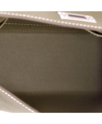 Kelly 20 Handbag Grey Epsom with Palladium Hardware