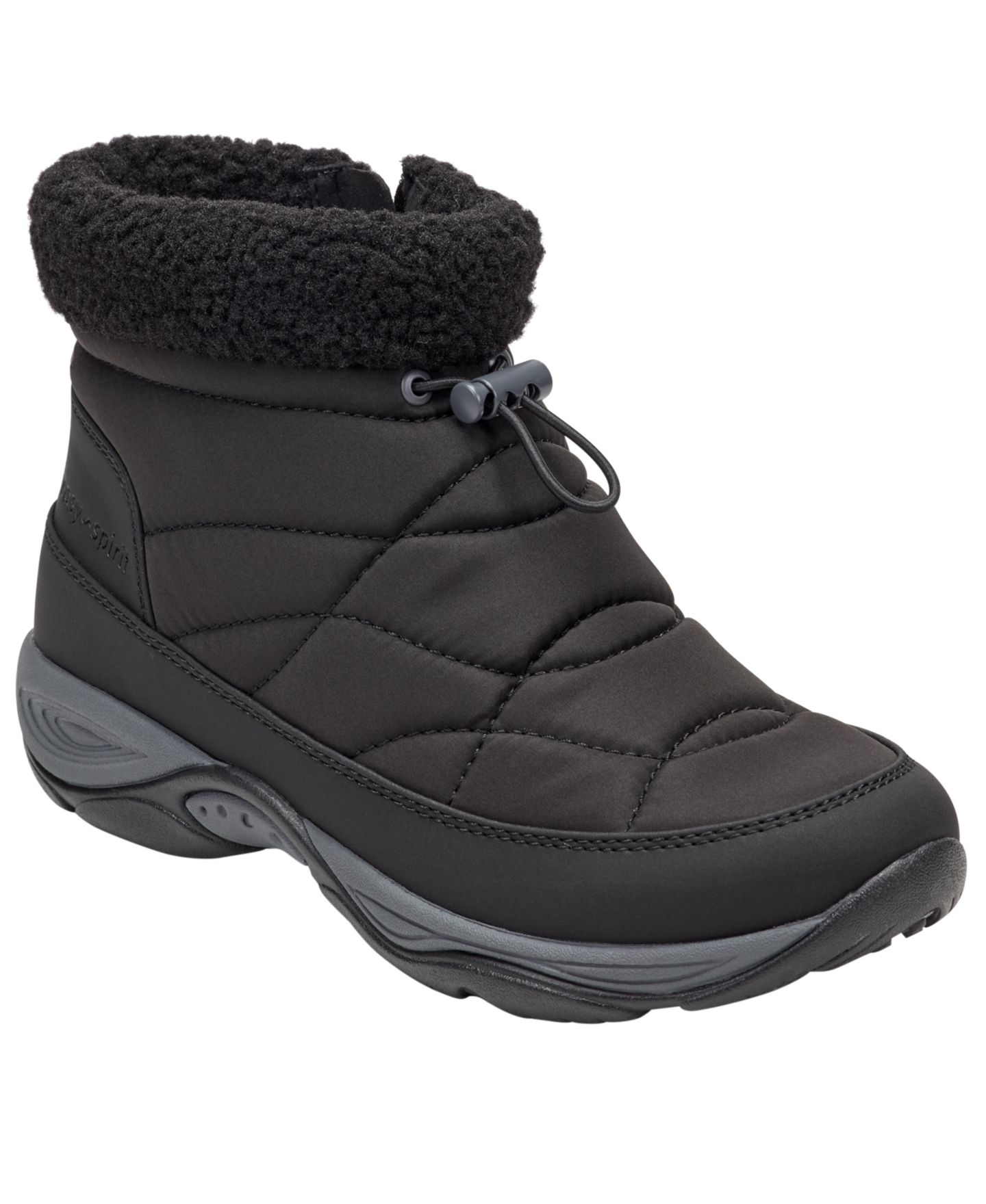 Женские ботинки Easy Spirit Eagan Cozy Cold Weather Walking Booties, цвет: Чёрный — фото 1