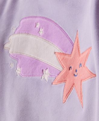 Girls' Toddler 2T-5T Star Print Snug Fit Long-Sleeve Top and Pants, 2-Piece Pajama Set