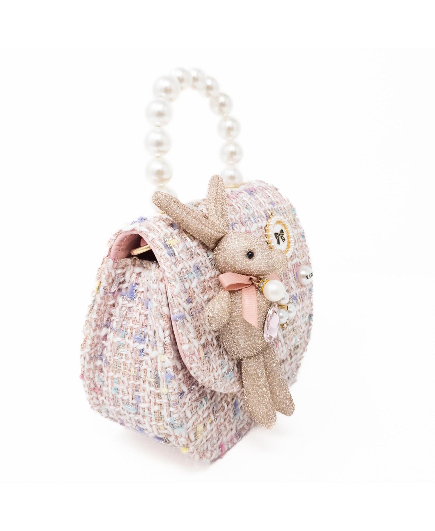 Детская сумка Puttisu Bunny Belle Girls Handbag, цвет: Жемчужный пудровый — фото 2