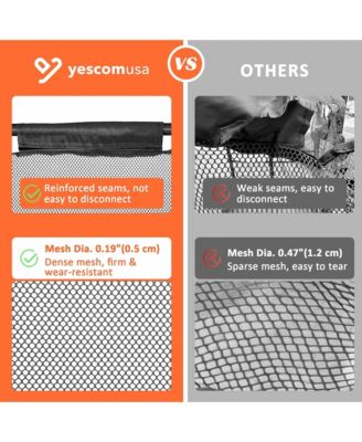 2 Pack Mesh Pool Toy Storage Bin Rolling Cart with Wheels Noodle Holder