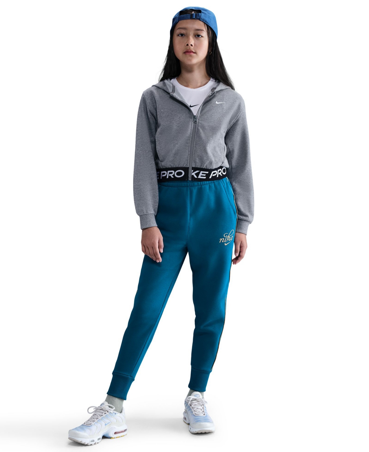 Nike Sportswear Club Fleece Big Kids' (girls') Oversized Jogger Pants In Multi