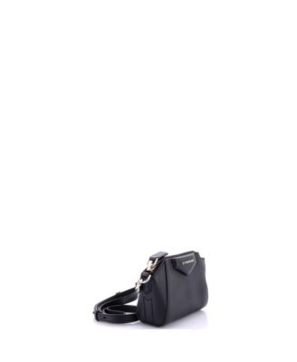 Nano Antigona Crossbody Bag Leather