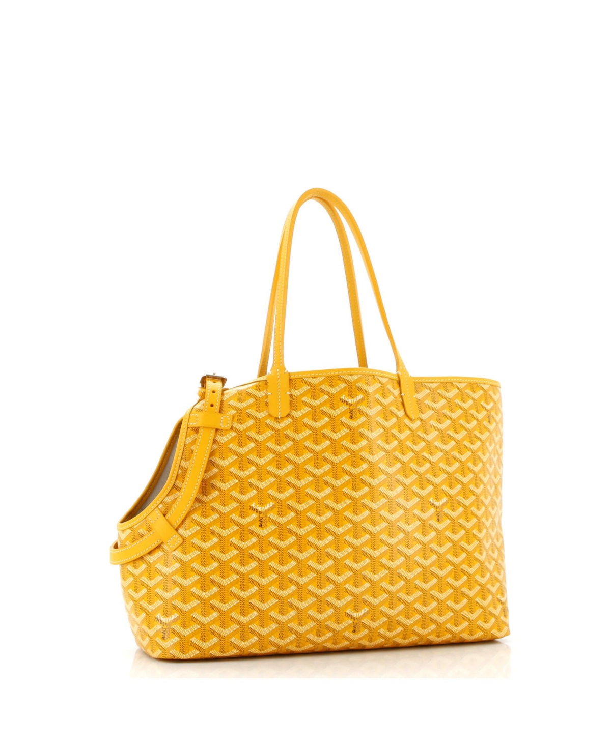 Pre-Owned Goyard Chien Gris Pet Carrier Tote Coated Canvas