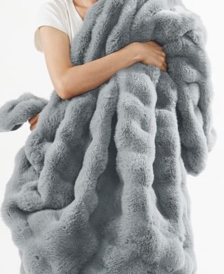 Bubble Faux Fur 2-Pc. Comforter Set, Twin/Twin XL