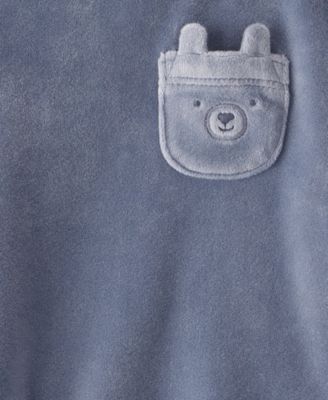 Baby Boys' Bear Velour Sweatshirt and Joggers, 2-Piece Set