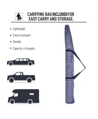 Hexagon Pop Up Party Tent Gazebo w/ Netting, 12' x 12',