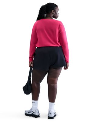 Plus Size Sportswear Club Long-Sleeve T-Shirt 