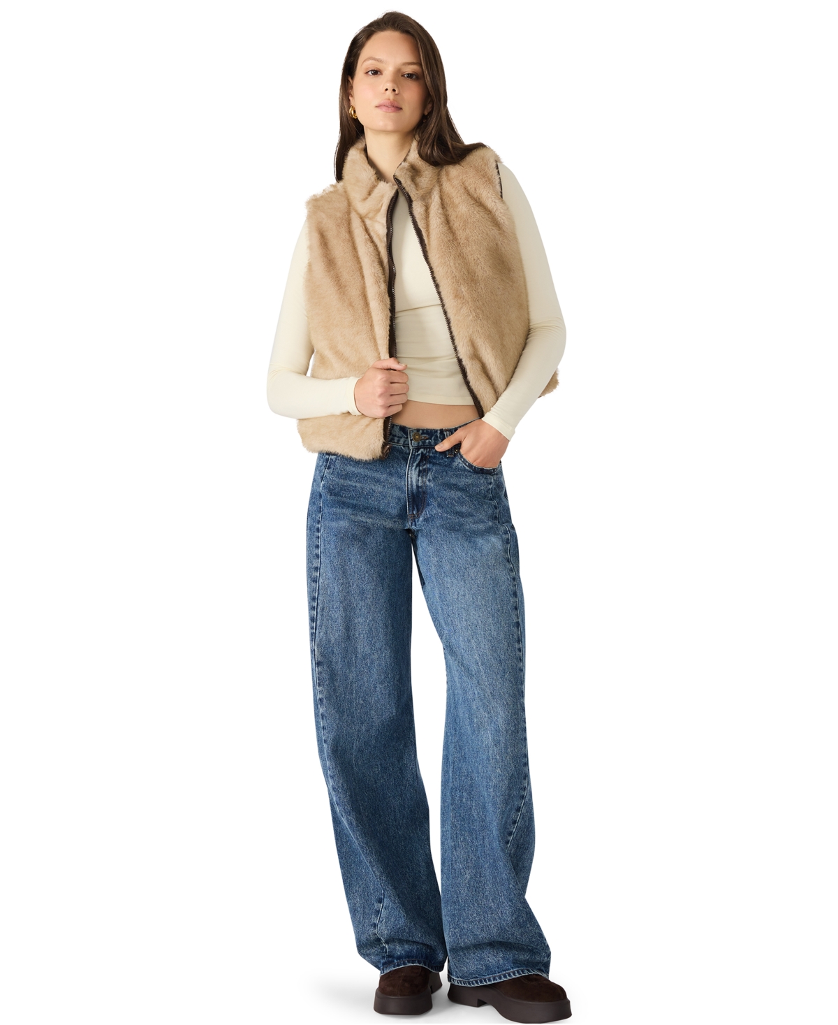Steve Madden Women's Brady Reversible Puffer Vest