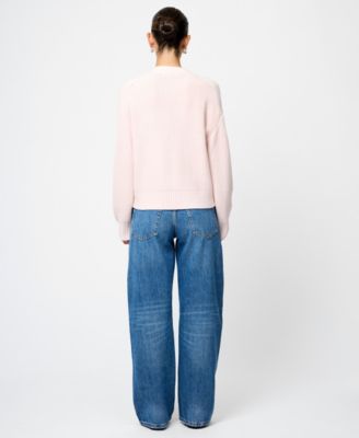 Women's Babysoft Knit V-Neck Embellished Bow Cardigan Sweater