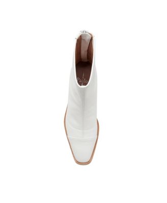 VENATA Women's Mod Pointy Toe Stacked Heel Booties