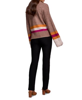 Women's Stripe Long Sleeve Cardigan Sweater