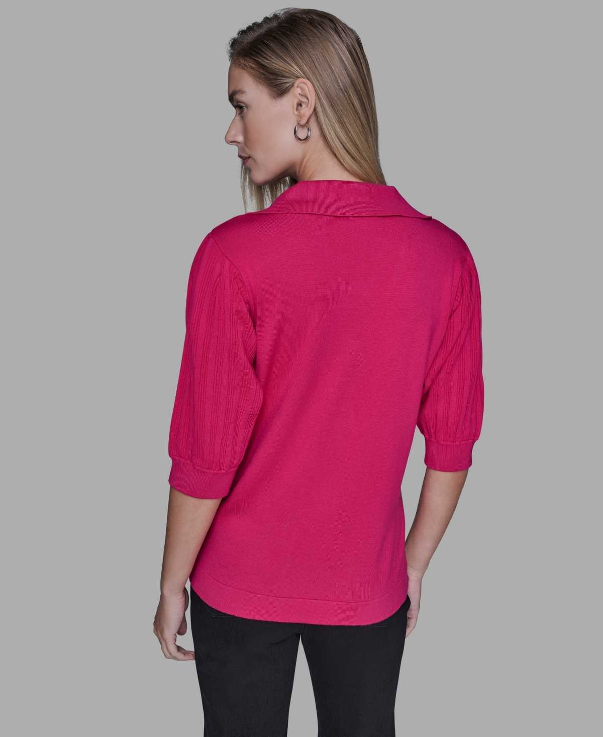 Karl Lagerfeld Paris Women's V-Neck Top