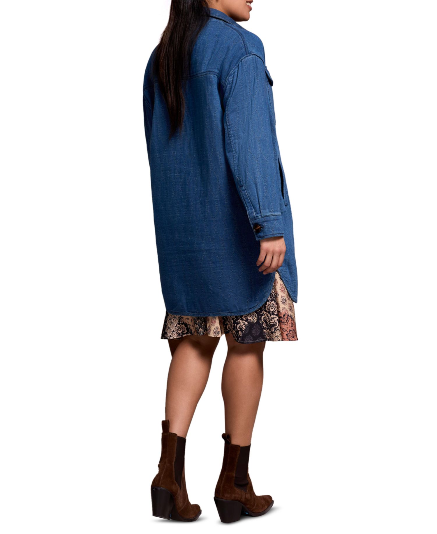 Women's Quilted Cotton Button Front Jacket
