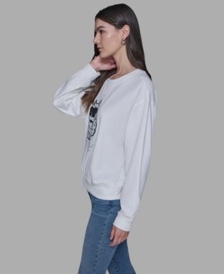 Women's Emoji Choupette Detail Sweater