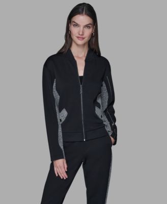 KARL LAGERFELD PARIS - Women's Long-Sleeve Bomber Jacket