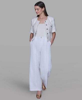 Women's Sequin Embellished Crewneck Short Sleeve Jacket