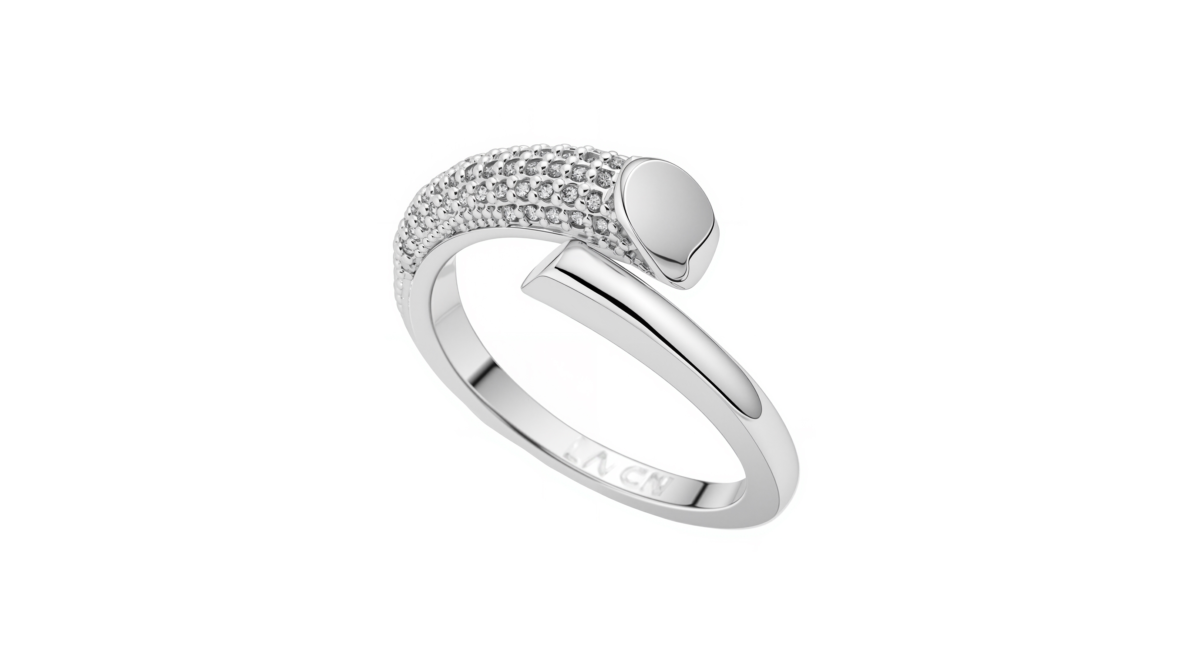 Unwritten Cubic Zirconia Bypass Ring