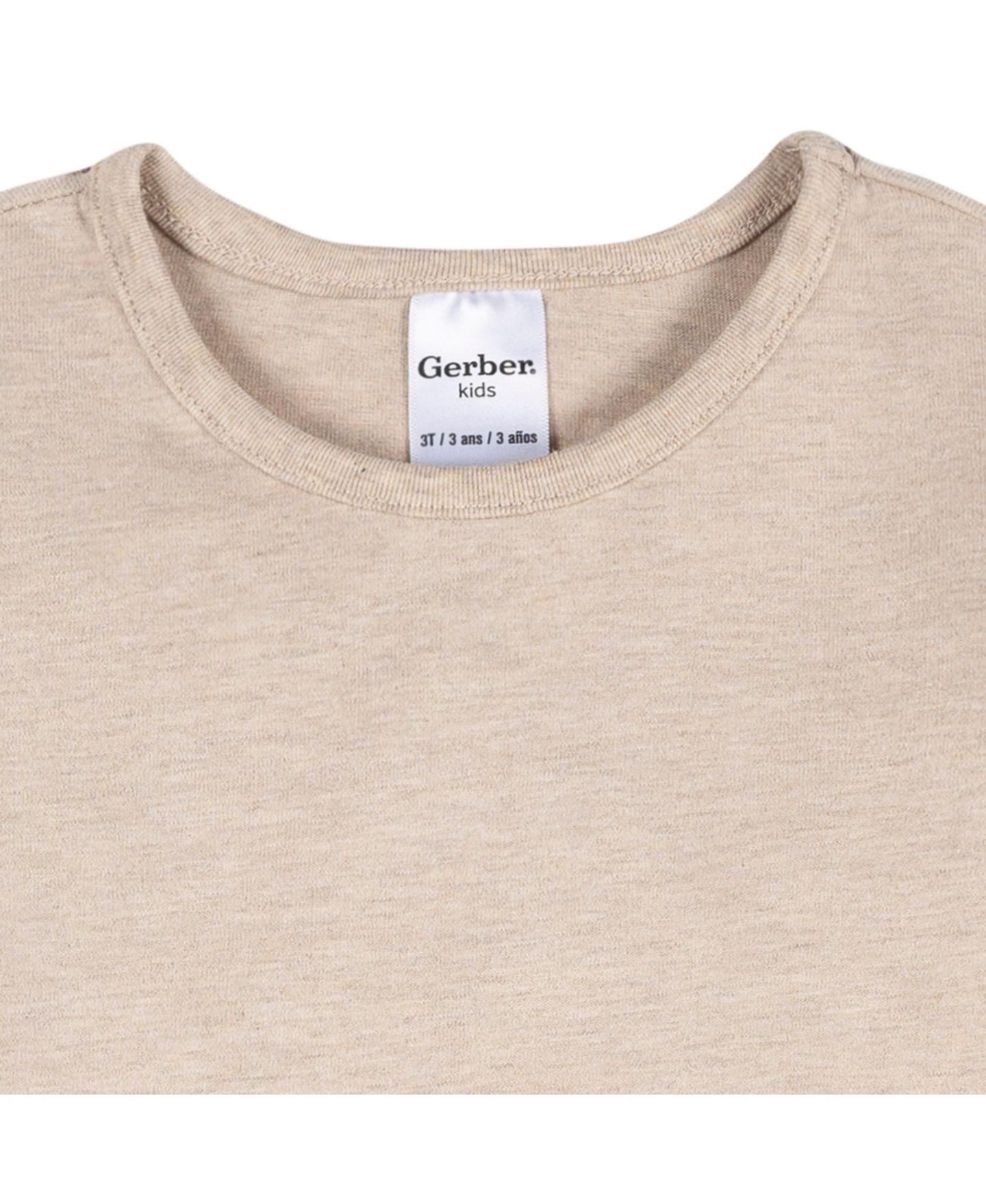 Рубашки Gerber 3-Pack Long Sleeve Shirts, Navy/Oatmeal/Violet, 5T для девочек-малышей, цвет: Тёмно-синий — фото 6