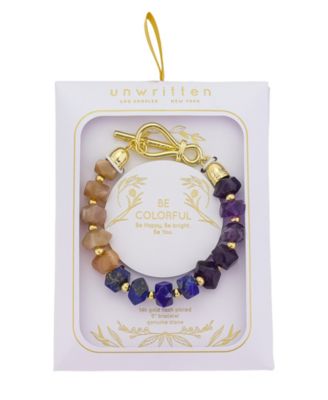 Multi Color Stone Toggle Bracelet