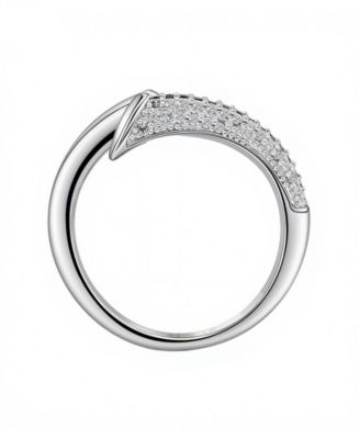 Cubic Zirconia Bypass Ring