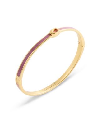 Gold-Tone Signature C Enamel Bangle Bracelet